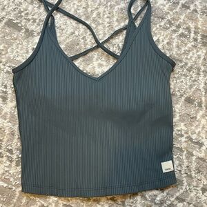 Vuori Charcoal Ribbed Camisole